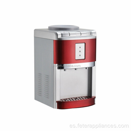 Mini dispensador de agua de sobremesa con refrigeración por compresor con tres grifos